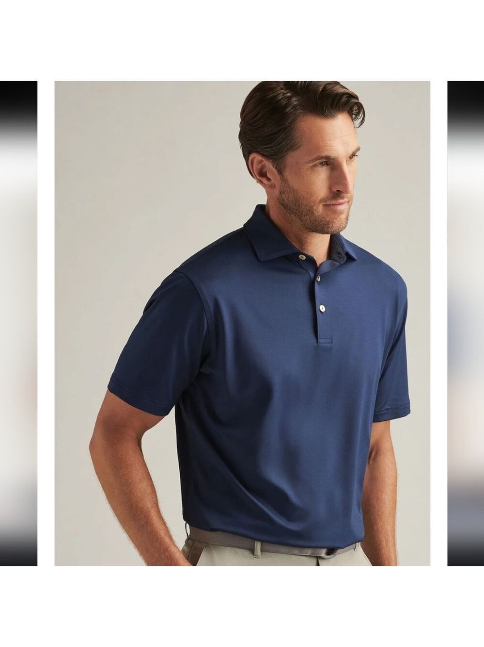 Peter Millar Solid Performance Jersey Polo Medium Like New